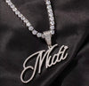 Cursive Custom Name Chain with CZ Stones | Twelfth XII