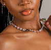 Multi Gemstone Motif Necklace