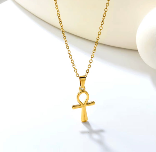 Ankh Necklace | 18k Gold-Plated