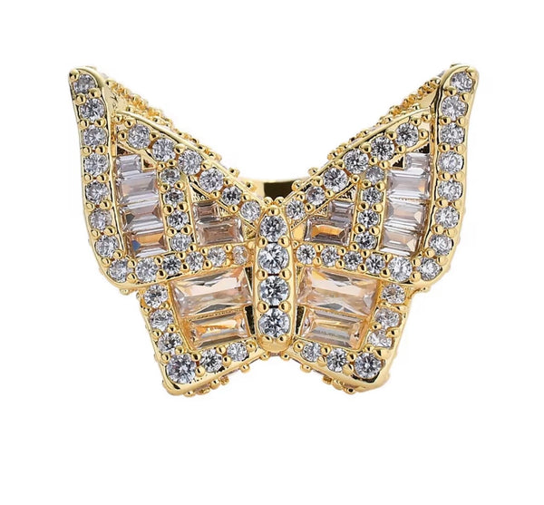 18k Gold Plated Butterfly Ring | Twelfth XII