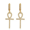 Ankh Cross Earrings