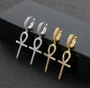 Ankh Cross Earrings