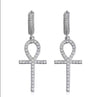 Ankh Cross Earrings