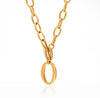 18K Gold OT Toggle Necklace | O Shaped Pendant | Twelfth XII