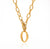 18K Gold OT Toggle Necklace | O Shaped Pendant | Twelfth XII