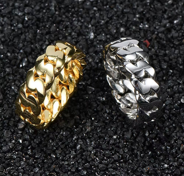 Gold Cuban Link Ring | Twelfth XII