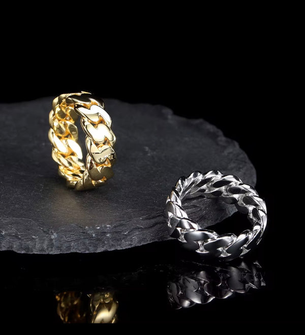 Gold Cuban Link Ring | Twelfth XII