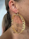 TWELFTH Hoops | 18k Gold Vermeil & White Gold Statement Earrings