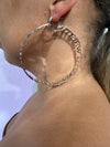 TWELFTH Hoops | 18k Gold Vermeil & White Gold Statement Earrings