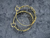 TWELFTH Hoops | 18k Gold Vermeil & White Gold Statement Earrings