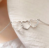 Personalized Triple Heart Name Necklace