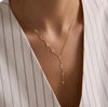 Personalized Name Lariat Necklace | Custom Vertical Letter Drop Necklace
