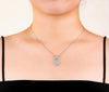 Moissanite Puff Heart Necklace