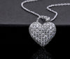 Moissanite Puff Heart Necklace