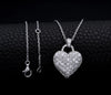 Moissanite Puff Heart Necklace