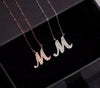 Moissanite Pavé Initial Necklace