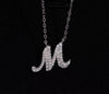 Moissanite Pavé Initial Necklace