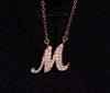 Moissanite Pavé Initial Necklace