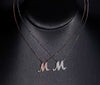 Moissanite Pavé Initial Necklace