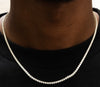 Micro Moissanite Tennis Chain White Gold & Yellow Gold
