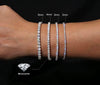 Micro Moissanite Tennis Bracelet 2mm | 14K White Gold & Yellow Gold
