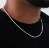 Micro Moissanite Tennis Chain White Gold & Yellow Gold