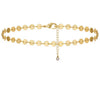 18K gold anklet stack set — 21 layered ankle bracelets including Cuban link, herringbone, tennis, rope, beaded, and leaf chain styles