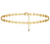 18K gold anklet stack set — 21 layered ankle bracelets including Cuban link, herringbone, tennis, rope, beaded, and leaf chain styles