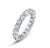 4mm round brilliant moissanite full eternity band in 925 sterling silver shared-prong setting on white background — Twelfth XII wedding band