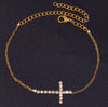 Cross Anklet — 18K Gold & Silver PVD Anklet