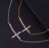 Cross Anklet — 18K Gold & Silver PVD Anklet