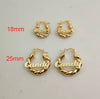 Custom Name Hoop Earrings | 18K Gold Plated Nameplate Twist Hoops | Personalized Gift | 18mm & 25mm | Twelfth