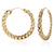 Cuban Link Hoop Earrings | 50mm Bold Chain Hoops | 18K Gold & Silver | Chunky Statement Earrings | Twelfth