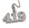 Custom Iced-Out Letter & Number Pendant | Full Pavé VVS Moissanite | 925 Sterling Silver
