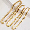 18K Solid Gold Herringbone Bracelet Italian AU750 Flat Snake Chain