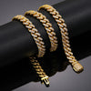 18" 925S VVS MOISSANITE 8.5MM CUBAN LINK CHAIN-GOLD