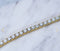 18" 4MM  925S VVS MOISSANITE TENNIS CHAIN GOLD