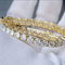 22" 5MM  925S VVS MOISSANITE TENNIS CHAIN GOLD
