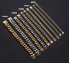 Solid Cuban Link Chain | 18k Gold Plated | 6mm to 14mm