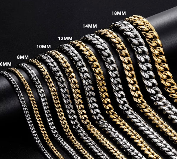 Heavyweight Cuban Link Chain | 18k Gold Plated | 18mm to 22mm