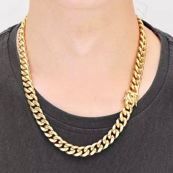 Heavyweight Cuban Link Chain | 18k Gold Plated | 18mm to 22mm
