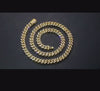 18" 925S VVS MOISSANITE 8.5MM CUBAN LINK CHAIN-GOLD