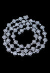 White Gold Moissanite Floret Chain | 925 Silver - Twelfth XII
