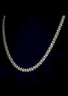 Moissanite Cross Link Chain