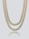 20" DIAMOND CUBAN LINK CHAIN - GOLD